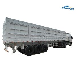 3 Axles100 ton side dump semi trailer for sale