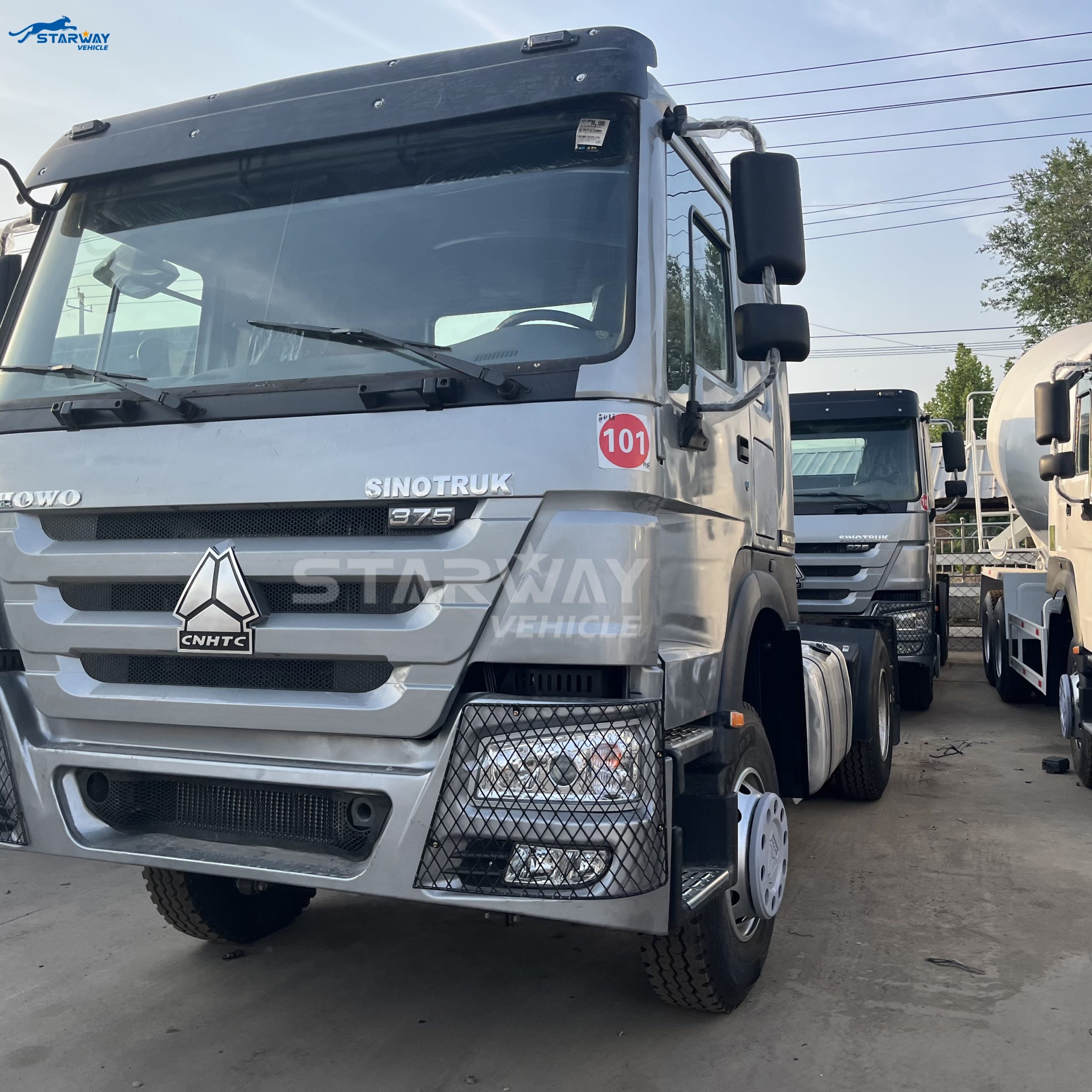 used howo 375hp tractor head