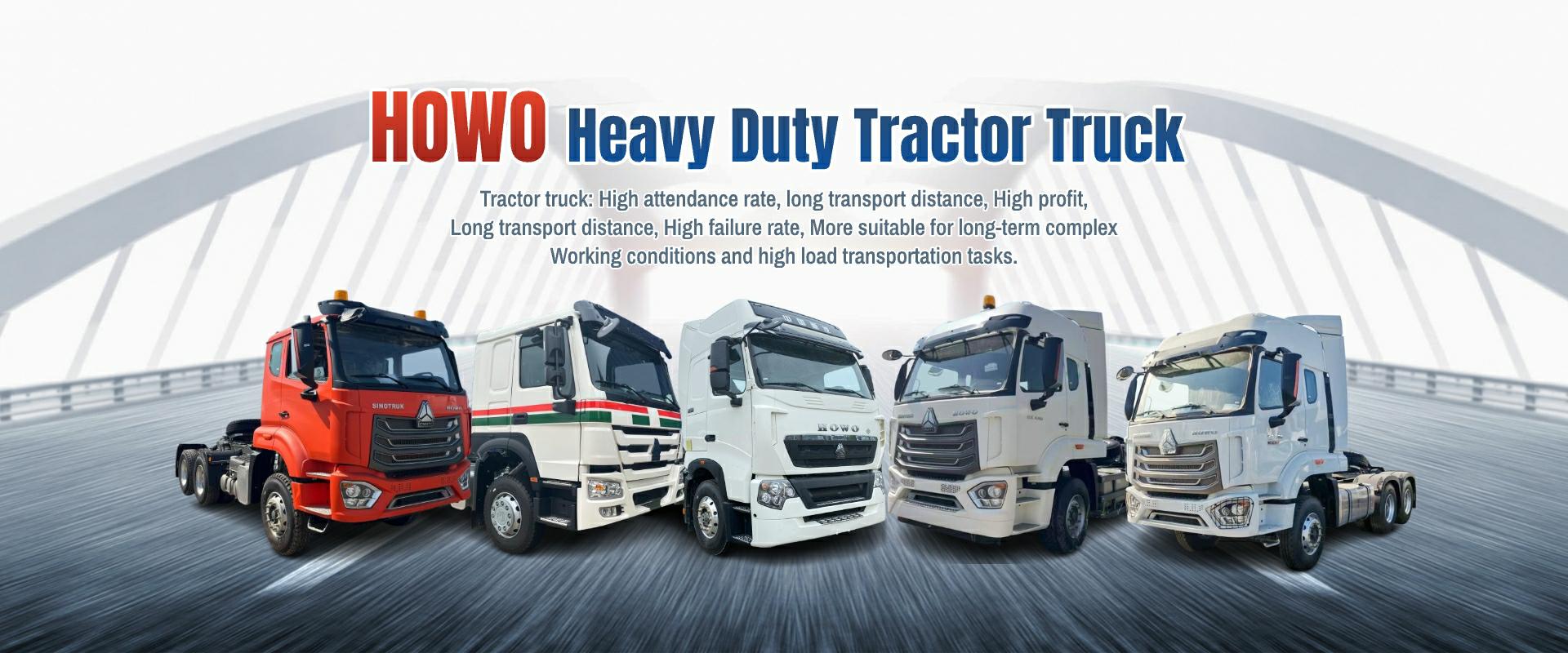 dump truck and truck head